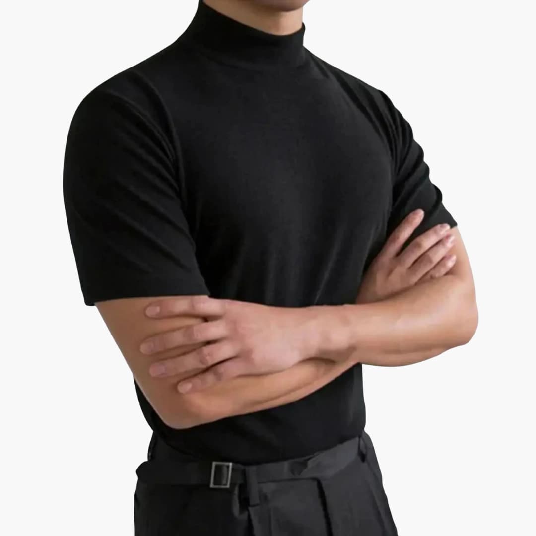 Montarello High Neck Short Sleeve T-Shirt Men's