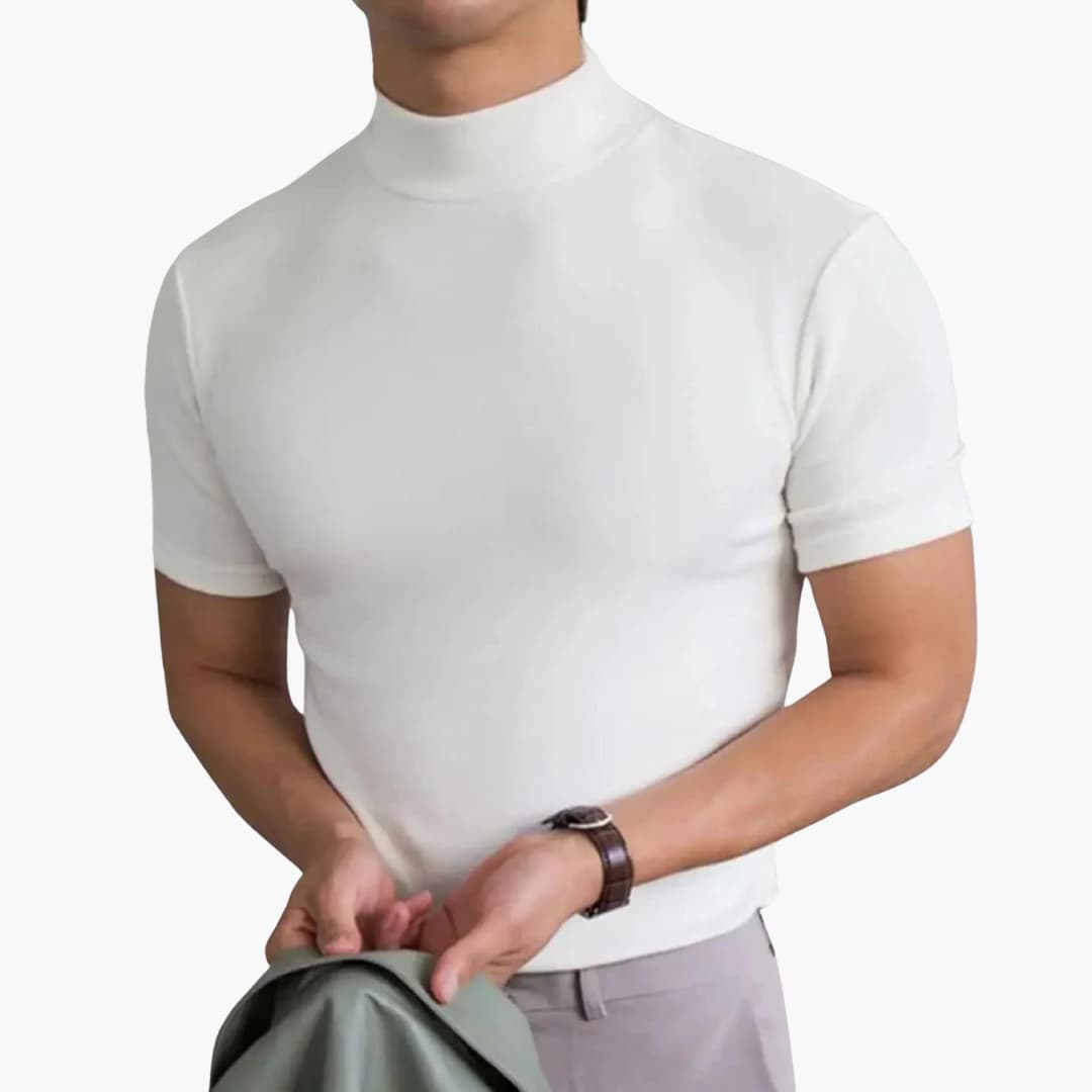 Montarello High Neck Short Sleeve T-Shirt Men's