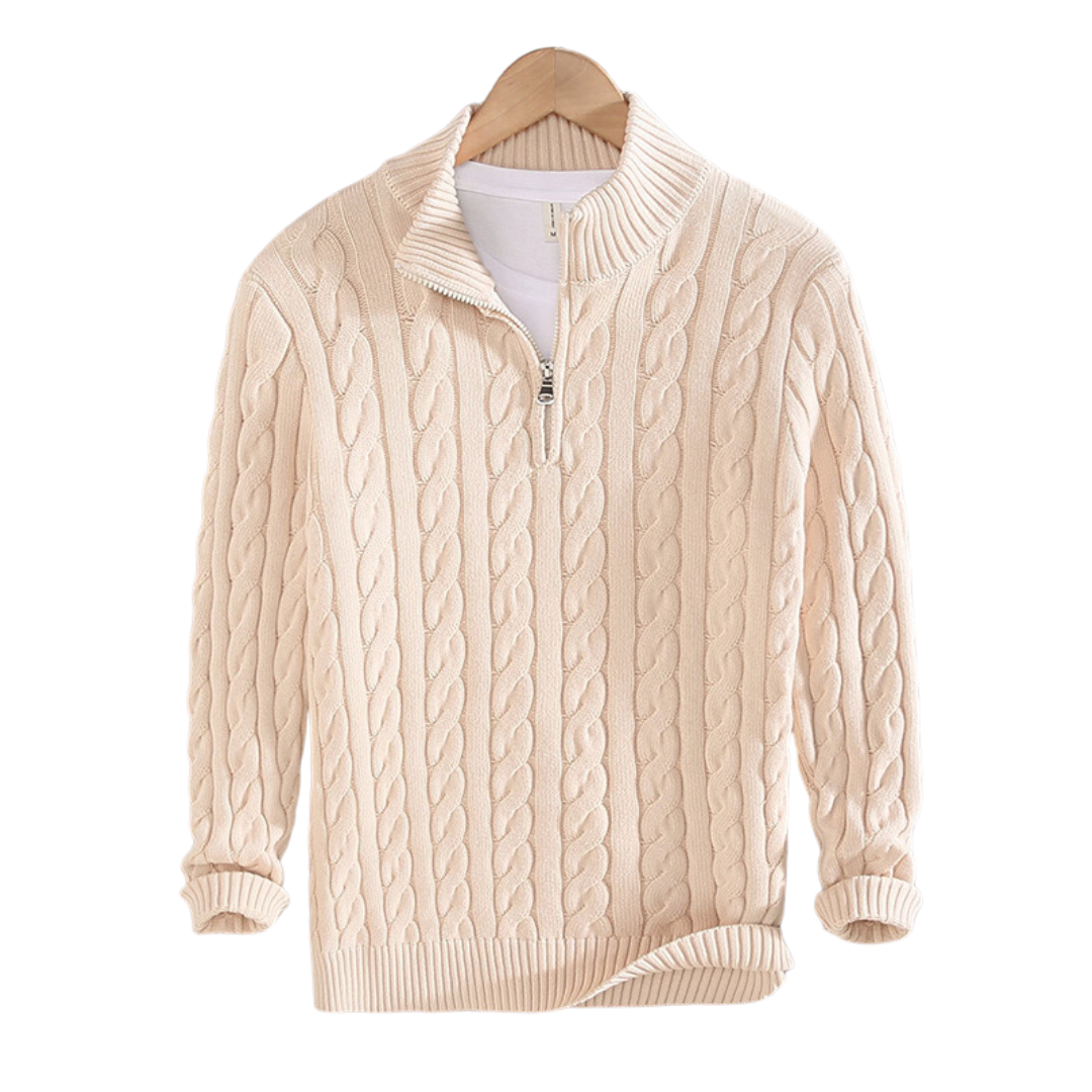 Montarello Soft Half-Zip Knit Sweater