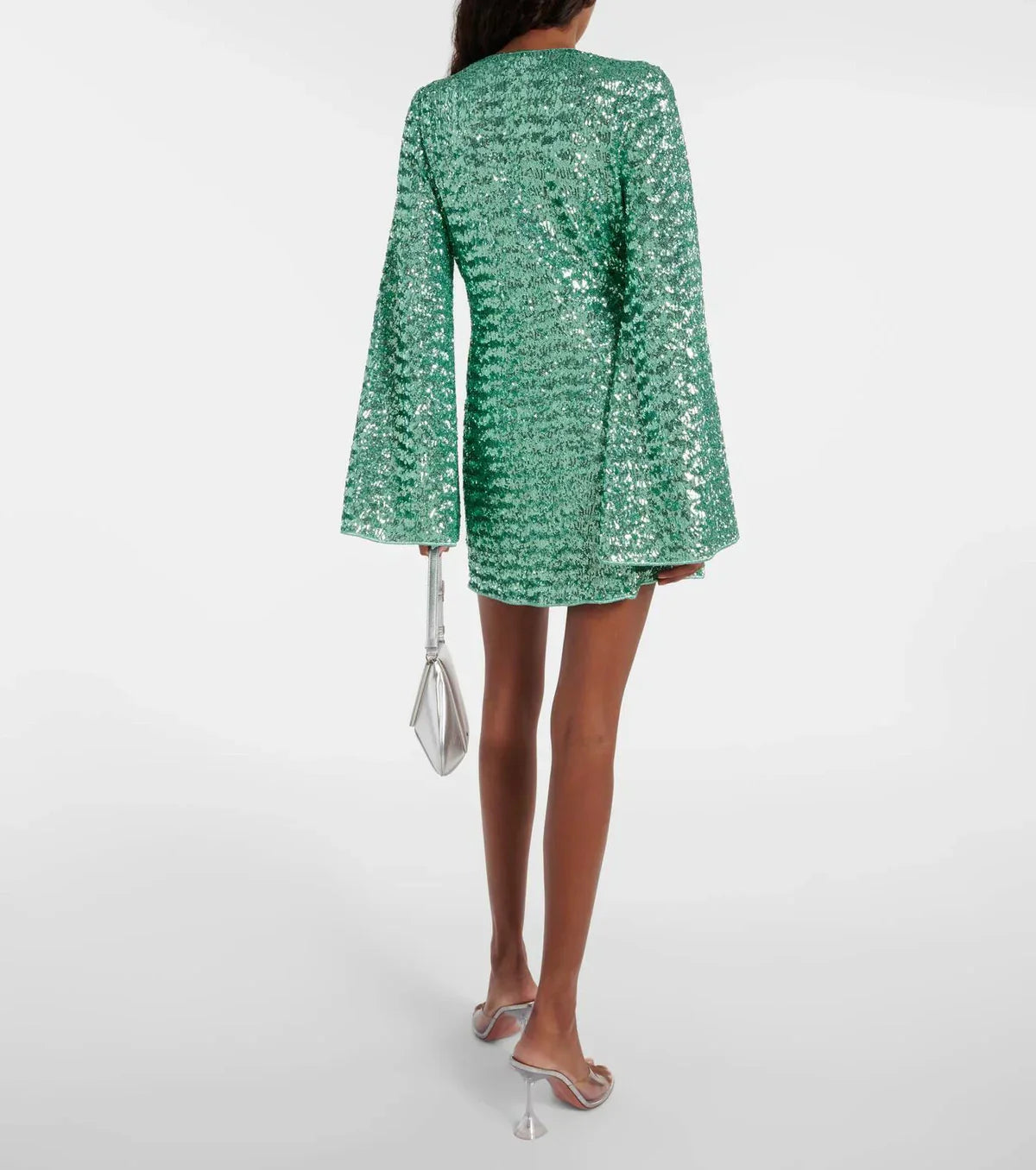 Montarello Sequin V-Neck Women's Mini Dress