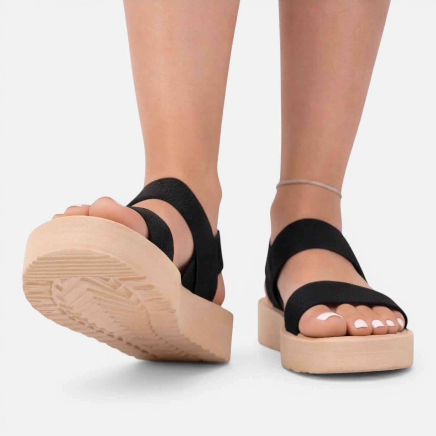 Montarello Women's Open-Toe Breathable Adjustable Strap Summer Wedge Sandals