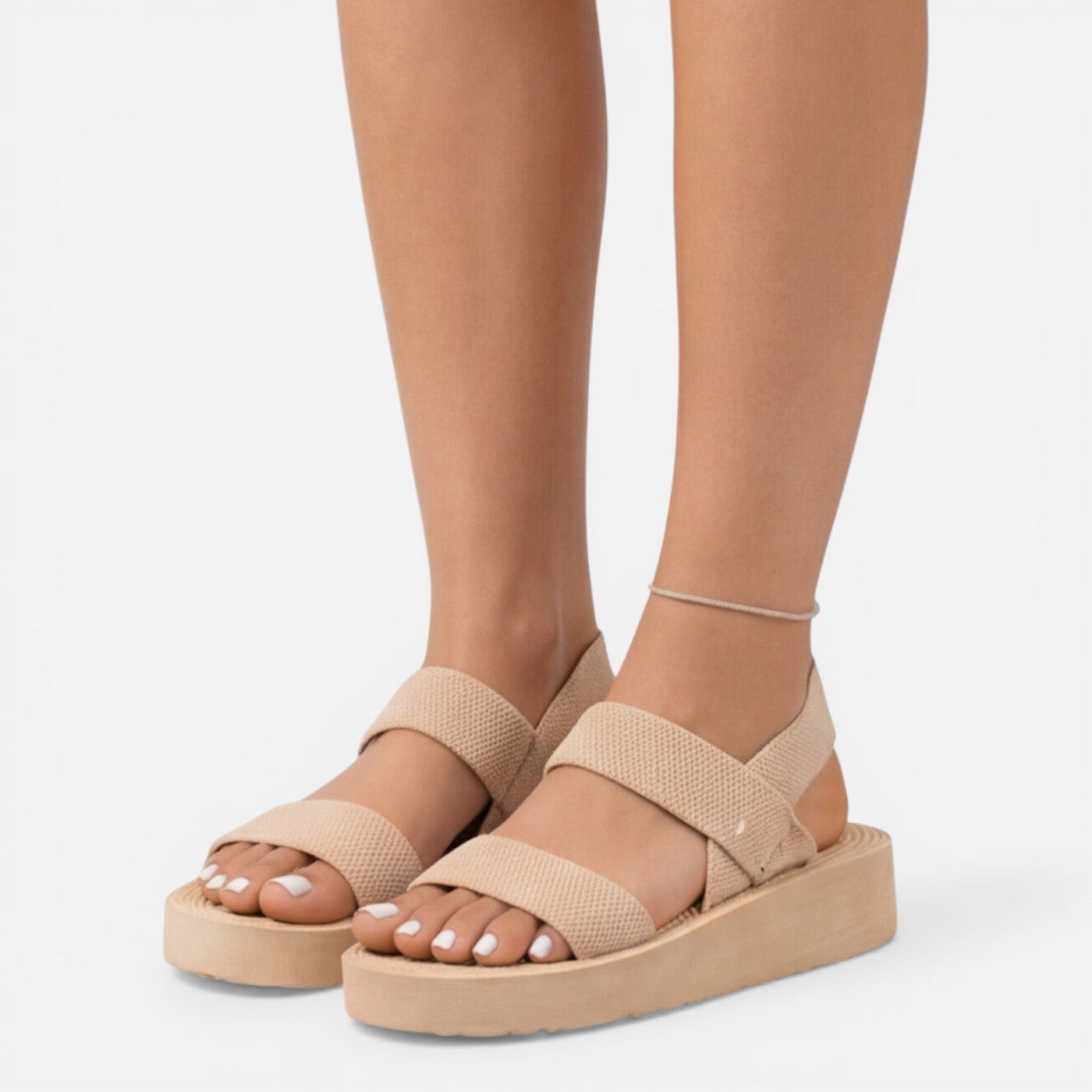 Montarello Women's Open-Toe Breathable Adjustable Strap Summer Wedge Sandals