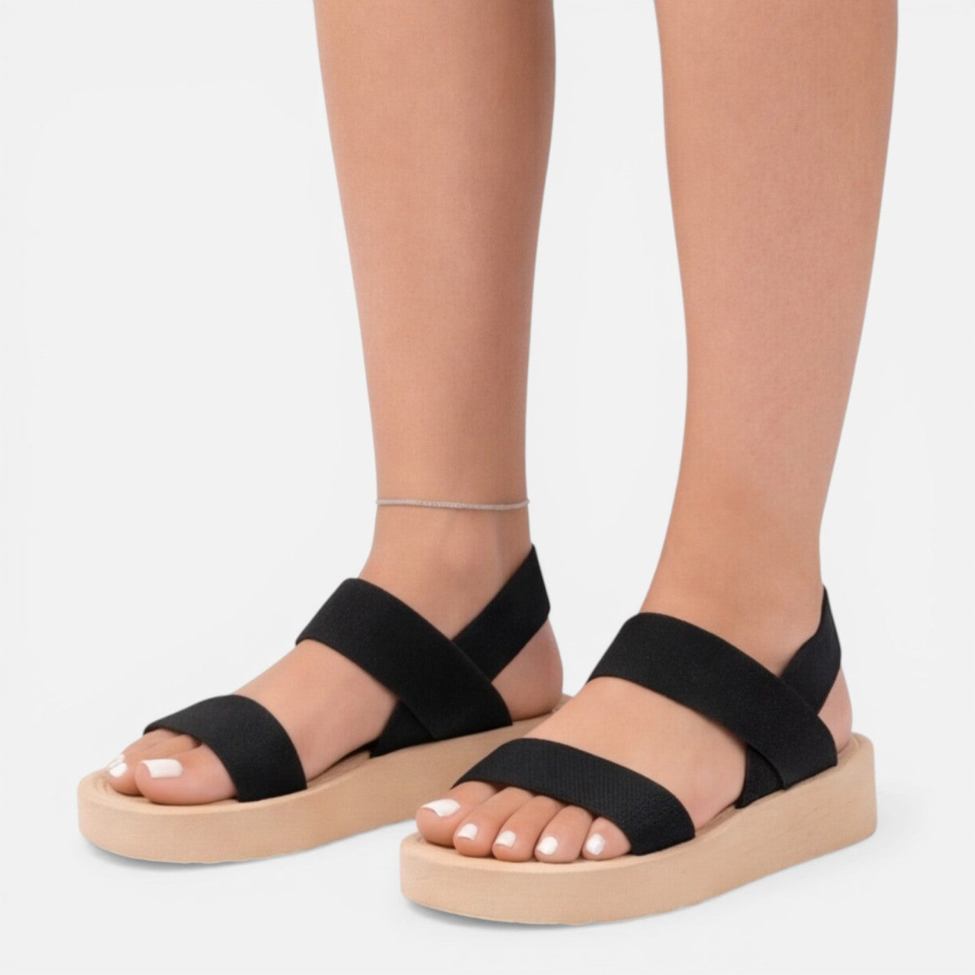 Montarello Women's Open-Toe Breathable Adjustable Strap Summer Wedge Sandals