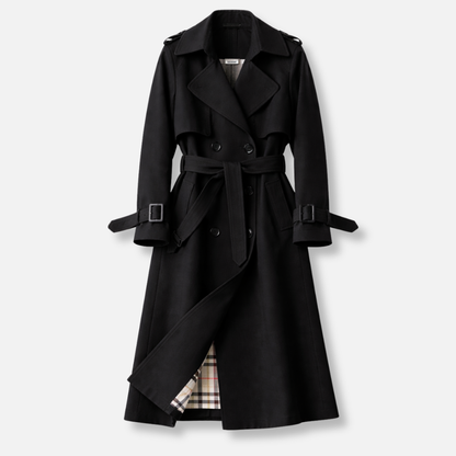 Montarello Women's Belted Trench Coat with Tailored Fit