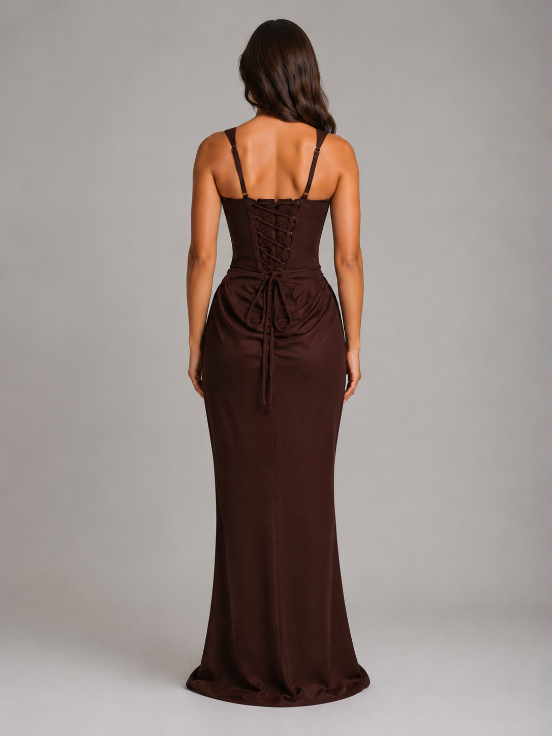 Montarello Women's Bodycon Draped Corset Maxi Dress – Wedding Guest Style