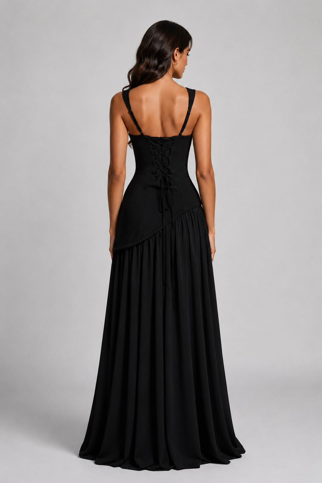 Montarello Women's Draped Satin-Look Maxi Dress – Wedding Guest Style