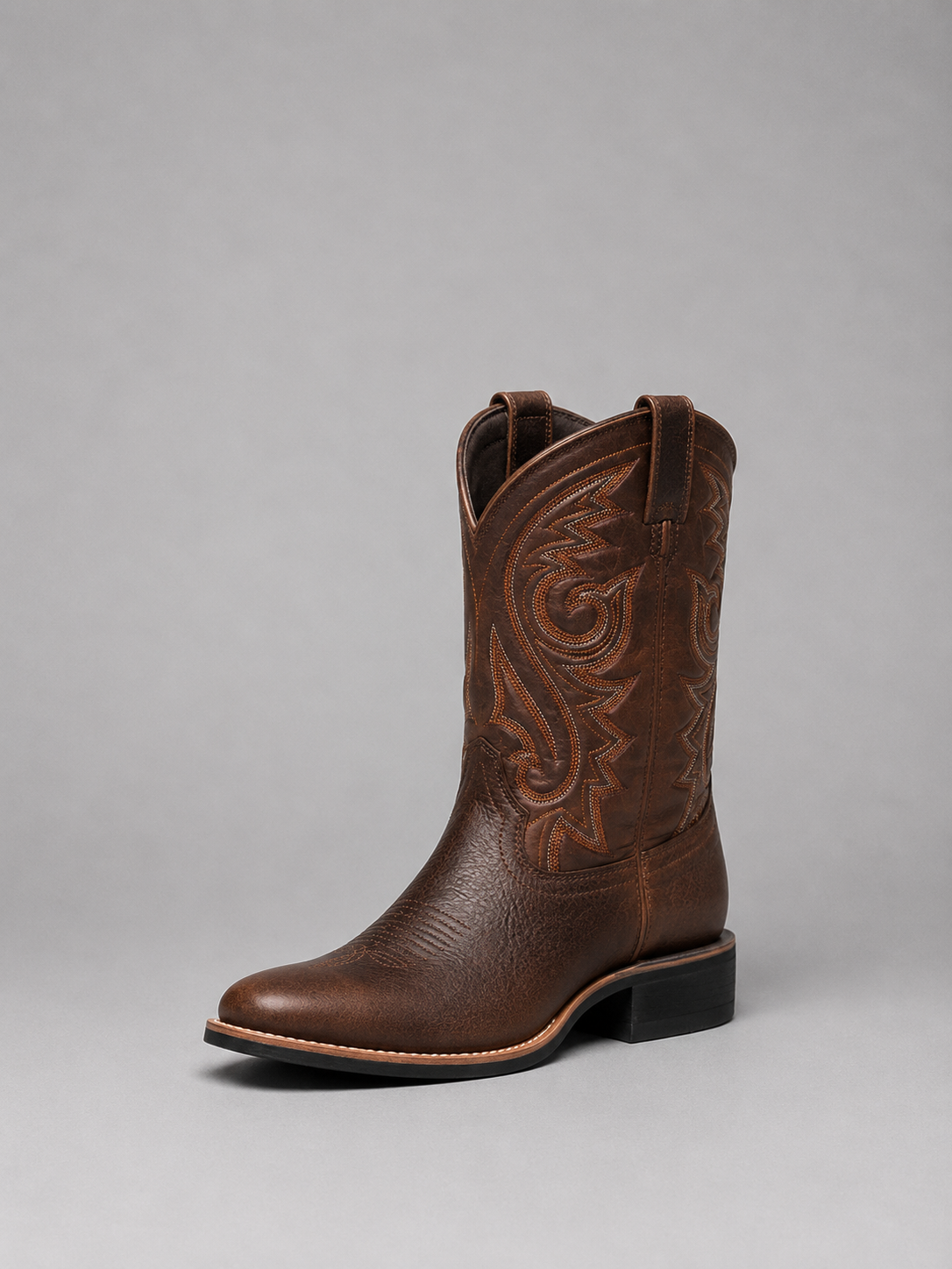 Montarello Women's Embroidered Western Leather-look Cowboy Boots