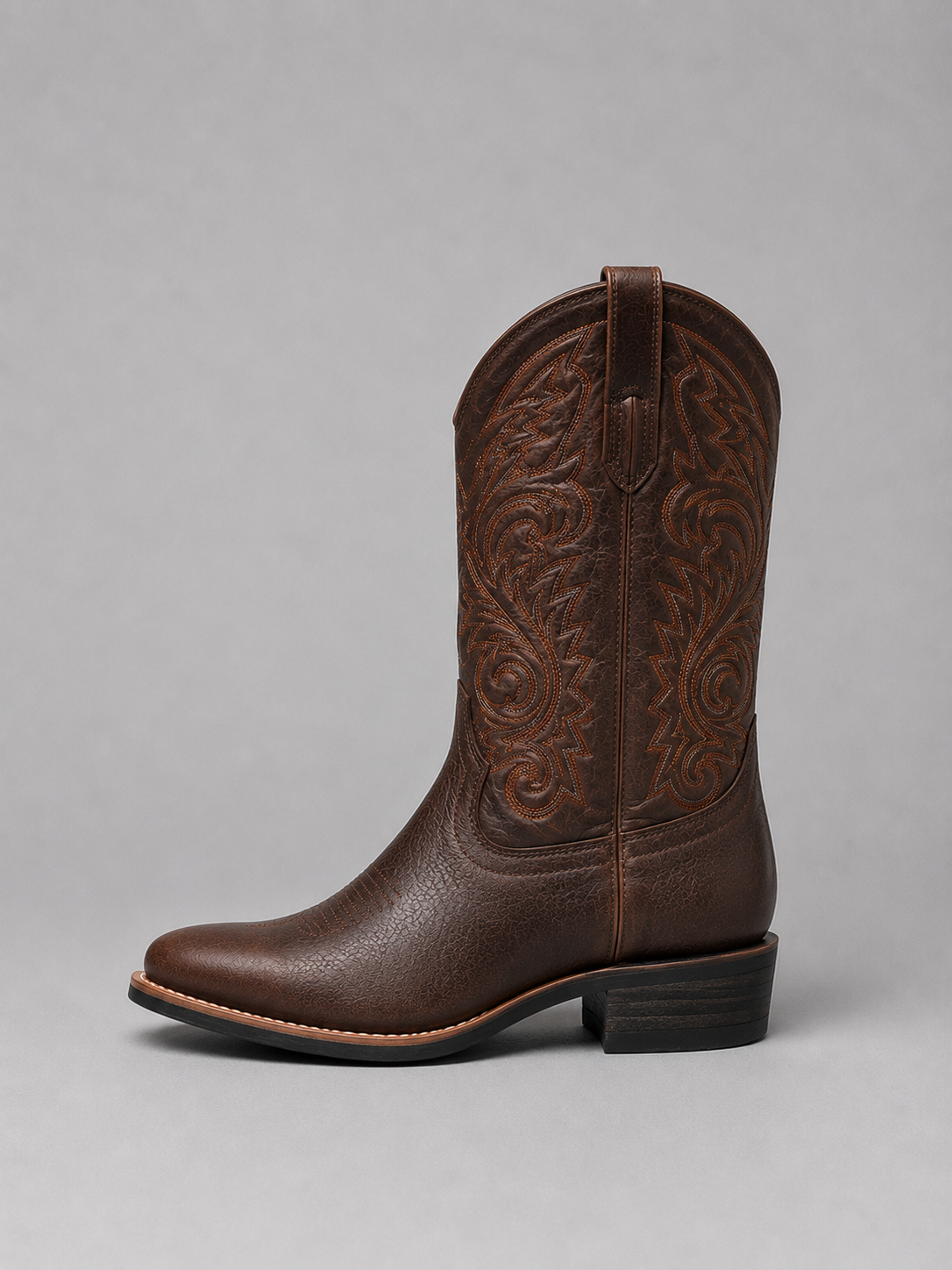 Montarello Women's Embroidered Western Leather-look Cowboy Boots