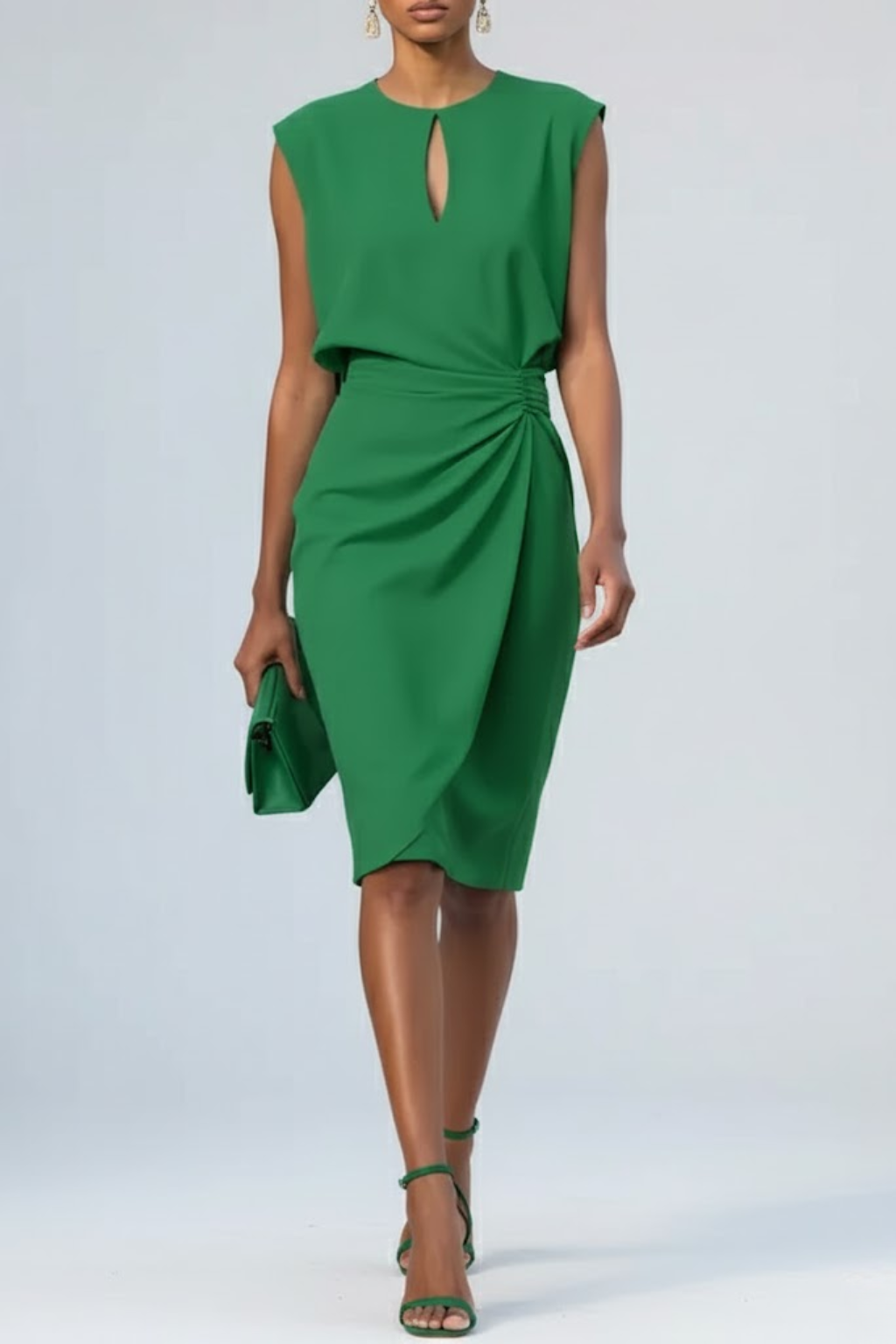 Montarello Women’s Keyhole Midi Cocktail Dress