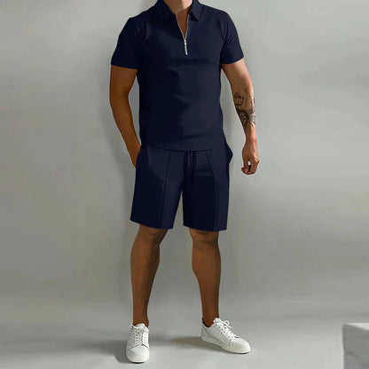 Montarello Polo Men's 2-Piece Shirt & Shorts Set