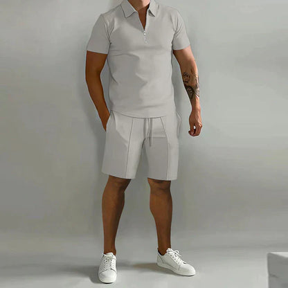 Montarello Polo Men's 2-Piece Shirt & Shorts Set