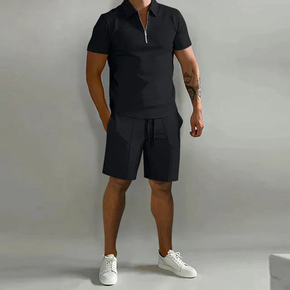 Montarello Polo Men's 2-Piece Shirt & Shorts Set