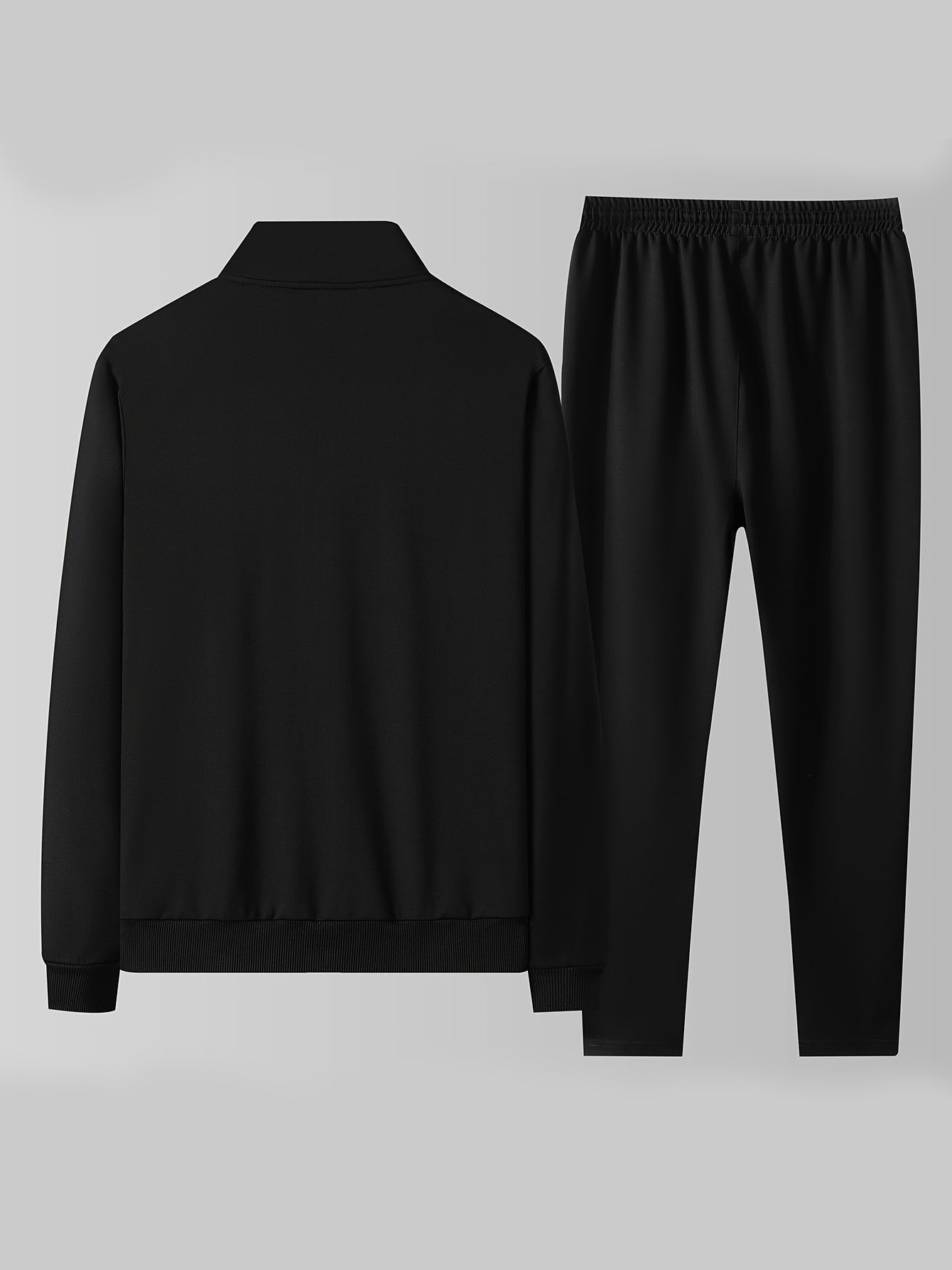 Montarello Men's Tracksuit Set Zip Up Stand Collar