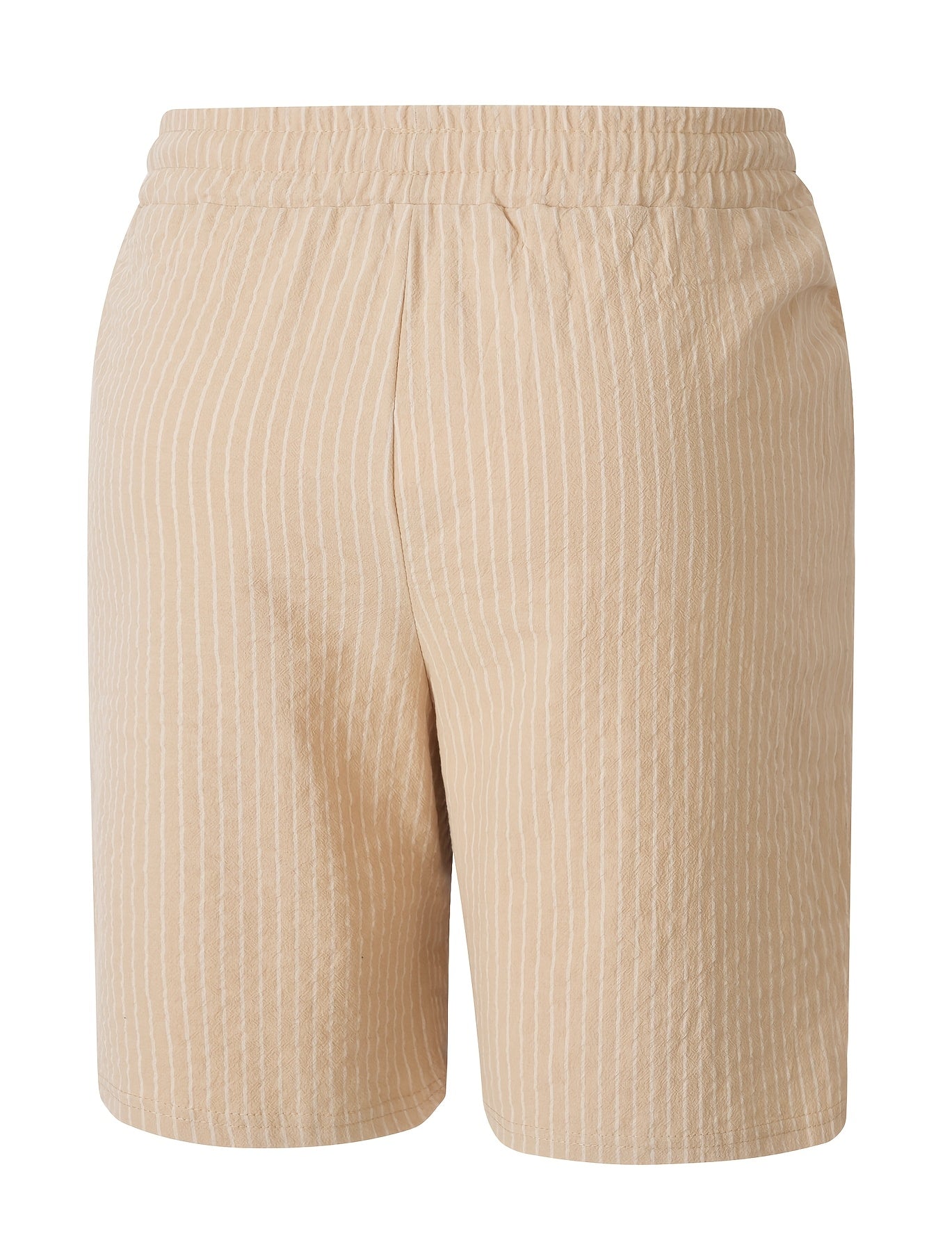 Montarello Striped Men's Linen-Look Shorts