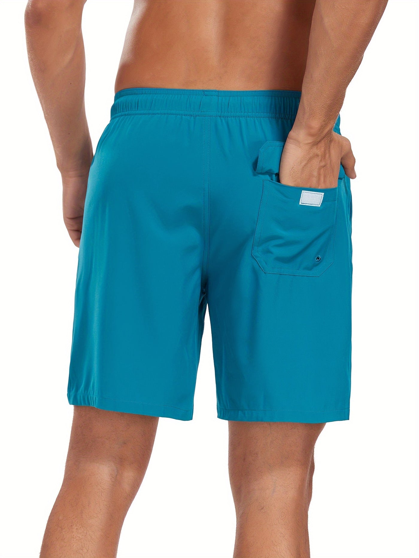 Montarello Men's Swim Shorts with Compression Liner and Pocket