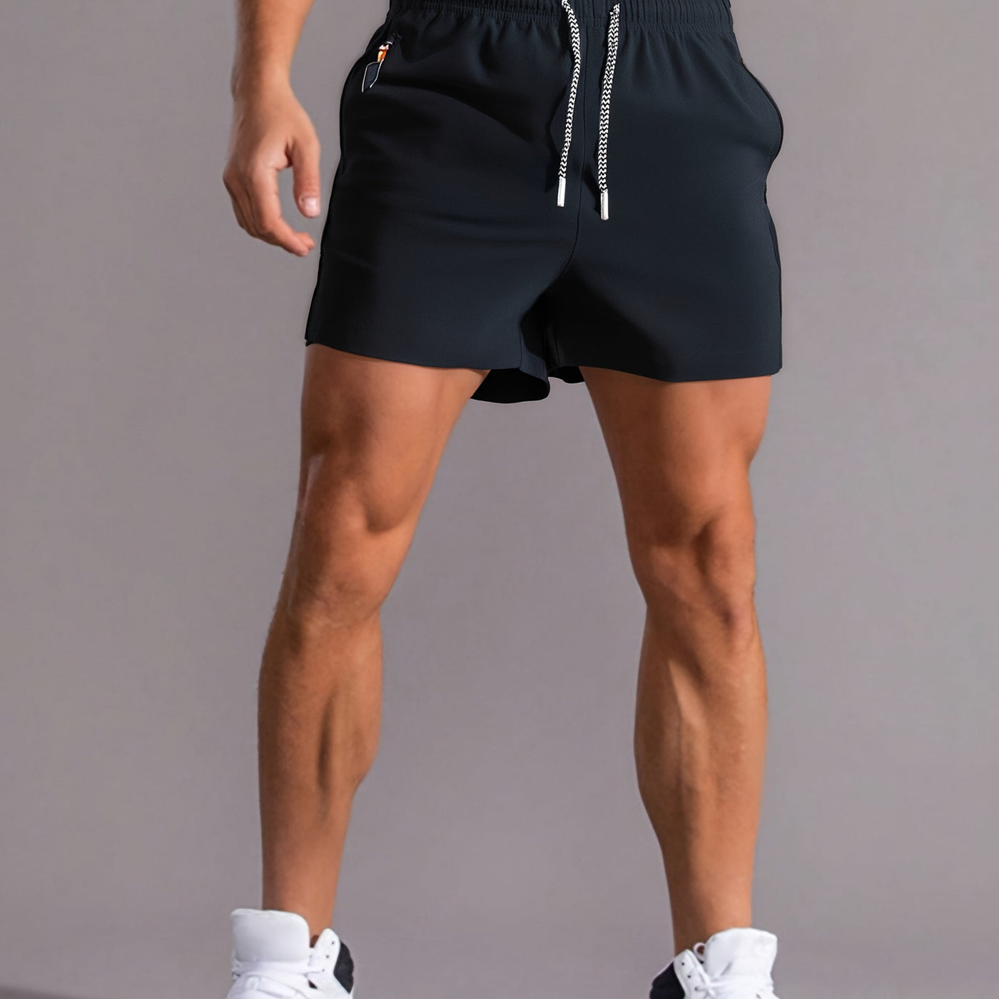 Montarello Men's Gym Shorts with Zip Pockets