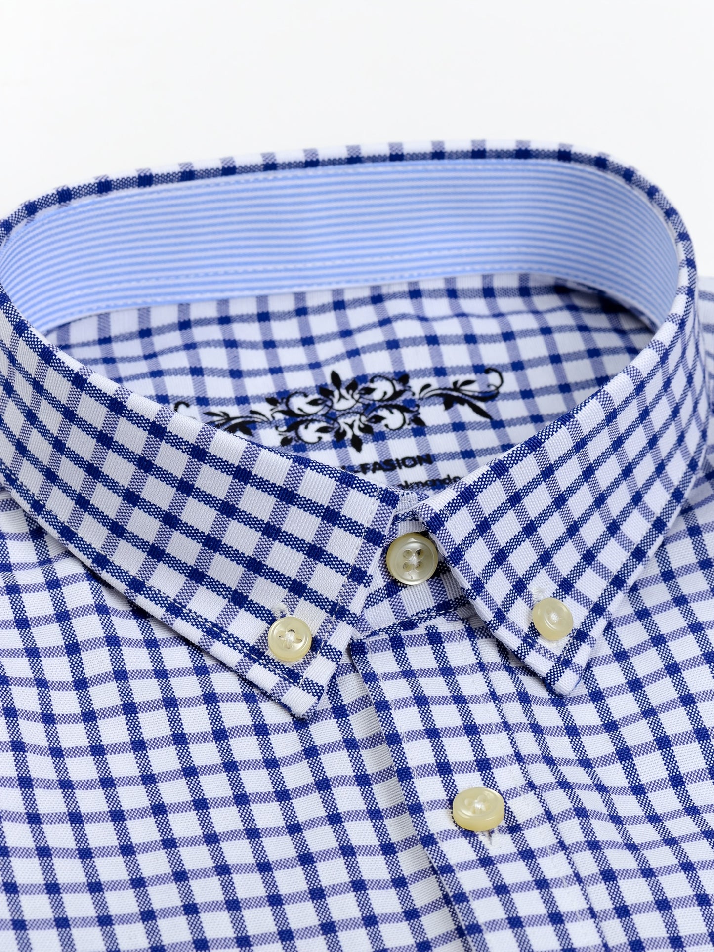 Montarello Men's Oxford Cotton Long-Sleeve Shirt