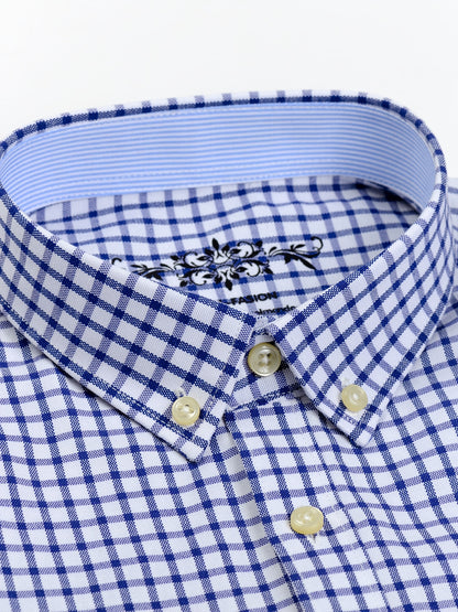 Montarello Men's Oxford Cotton Long-Sleeve Shirt