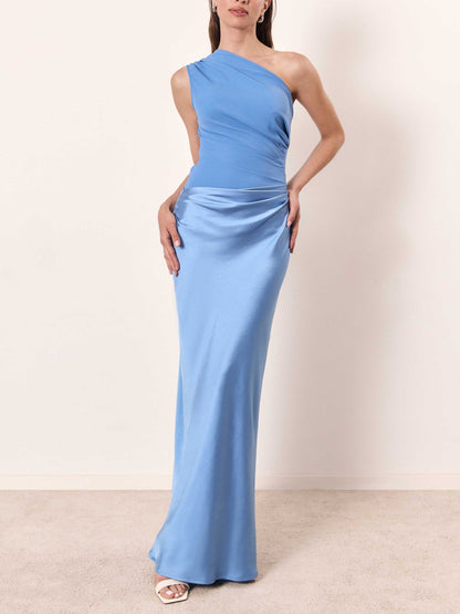 Montarello One Shoulder Women's Maxi Dress