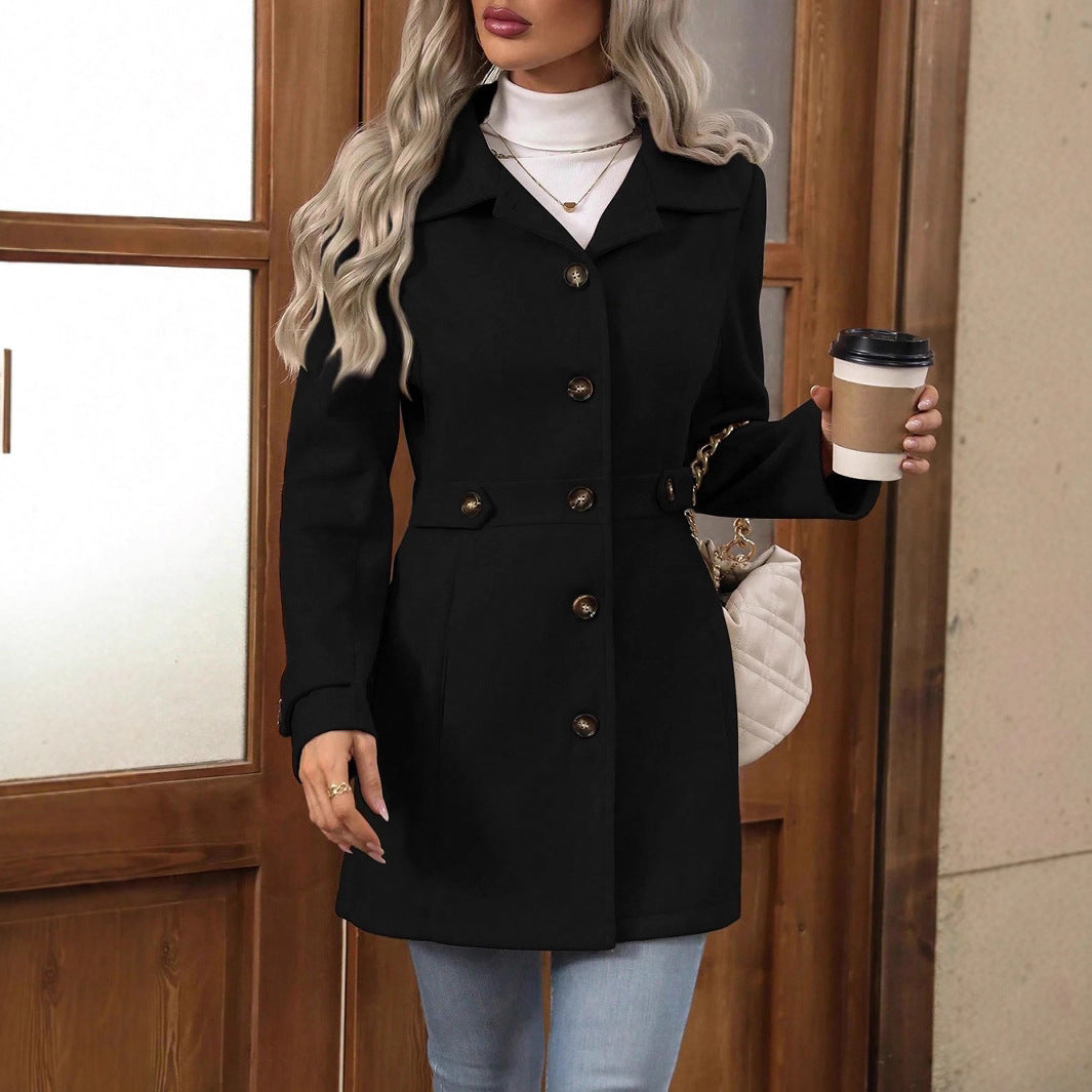 Montarello Women's Trench Coat Belted Double Breasted