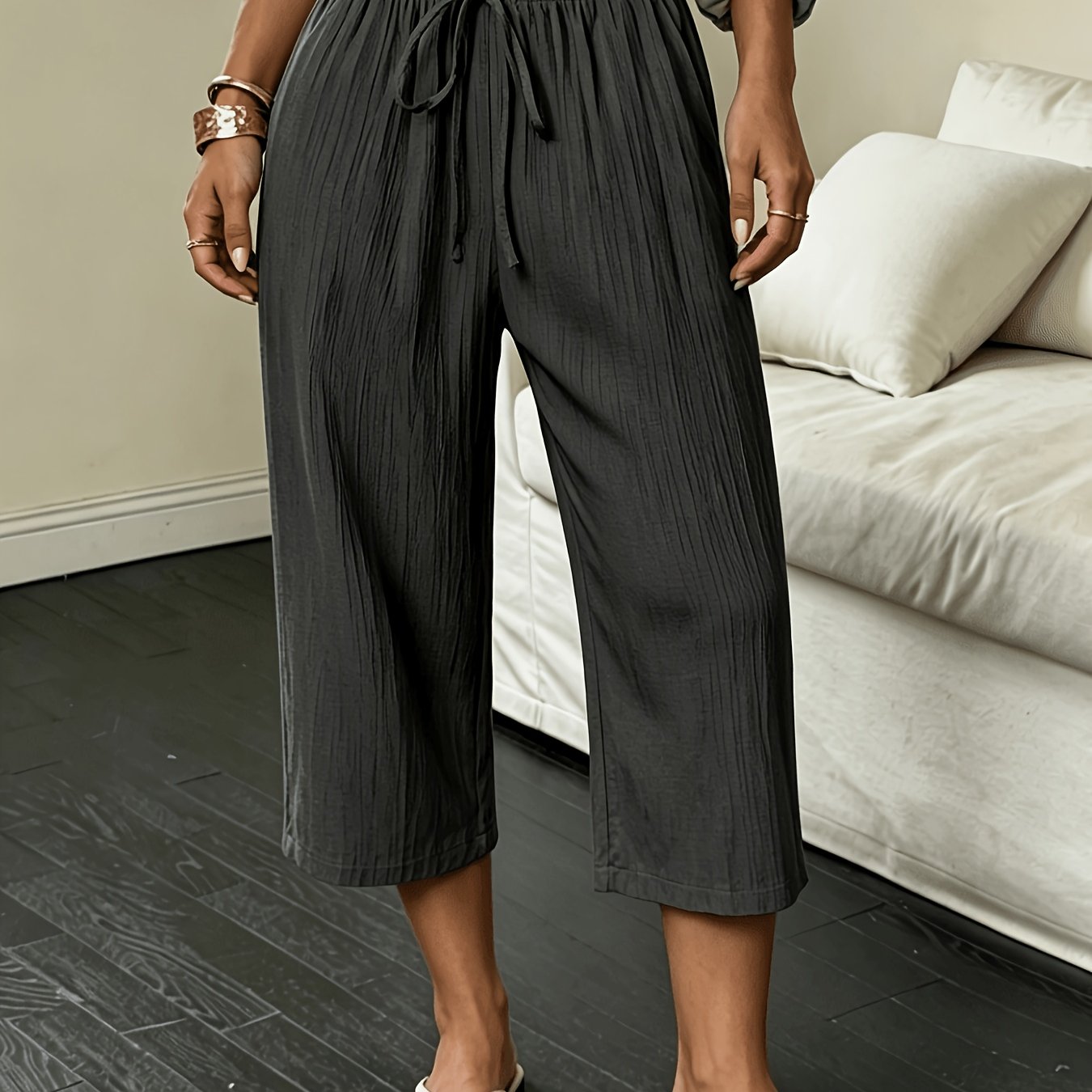 Montarello Wide-Leg Women's Cropped Trousers