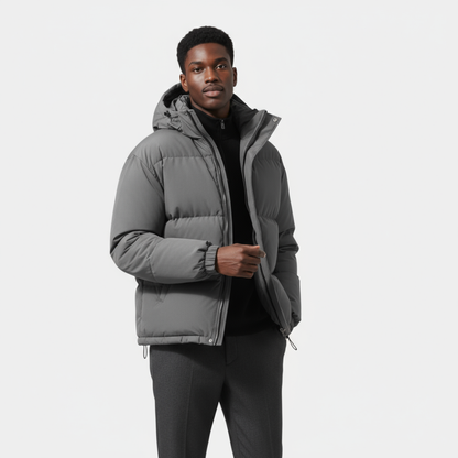 Montarello Men’s Quilted Puffer Winter Jacket