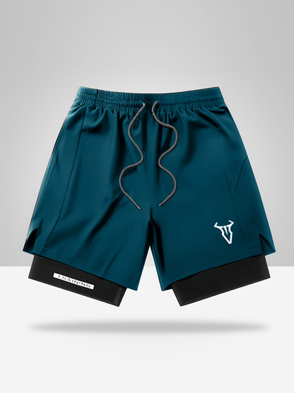 Montarello 2-in-1 Men's Athletic Training Shorts