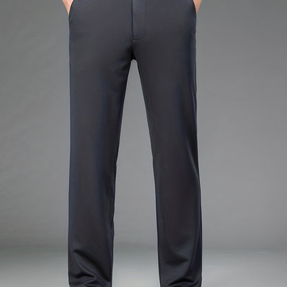 Montarello Men's Formal Trousers Straight Leg