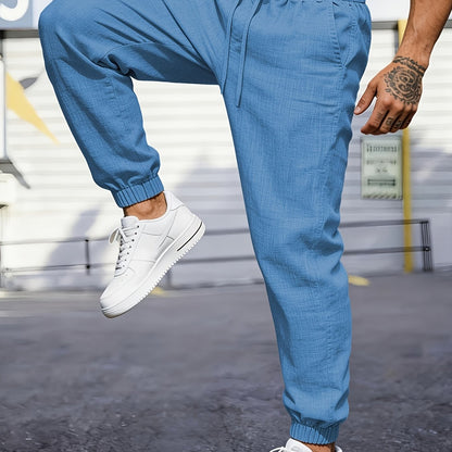 Montarello Linen-Look Men's Jogger Trousers