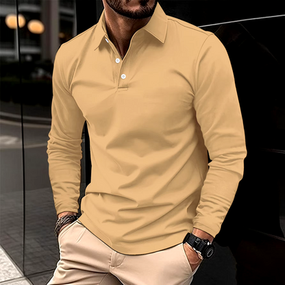 Polo classique manches longues Montarello pour homme