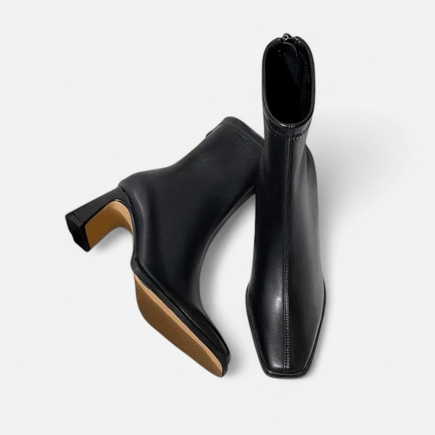 Montarello Women’s Vintage Square-Toe Ankle Boots