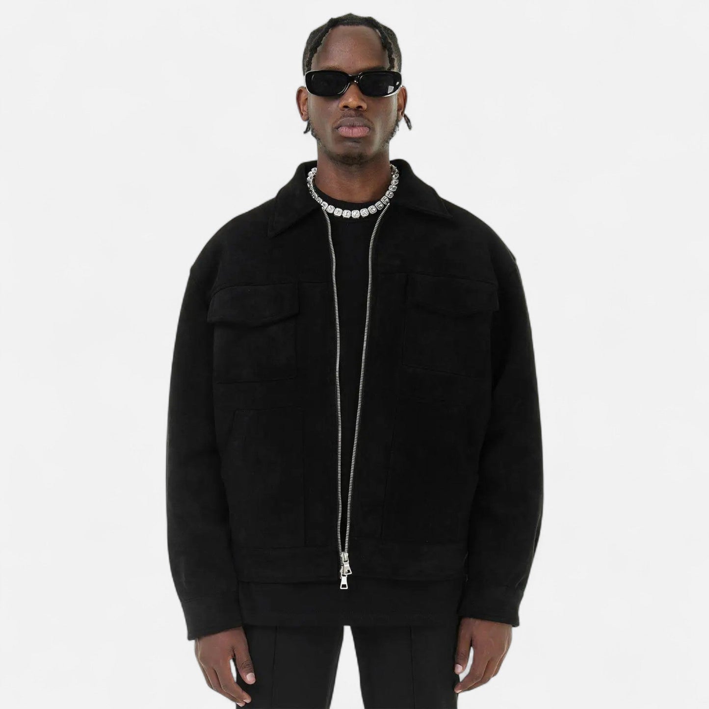 Montarello Men’s Suede Look Jacket