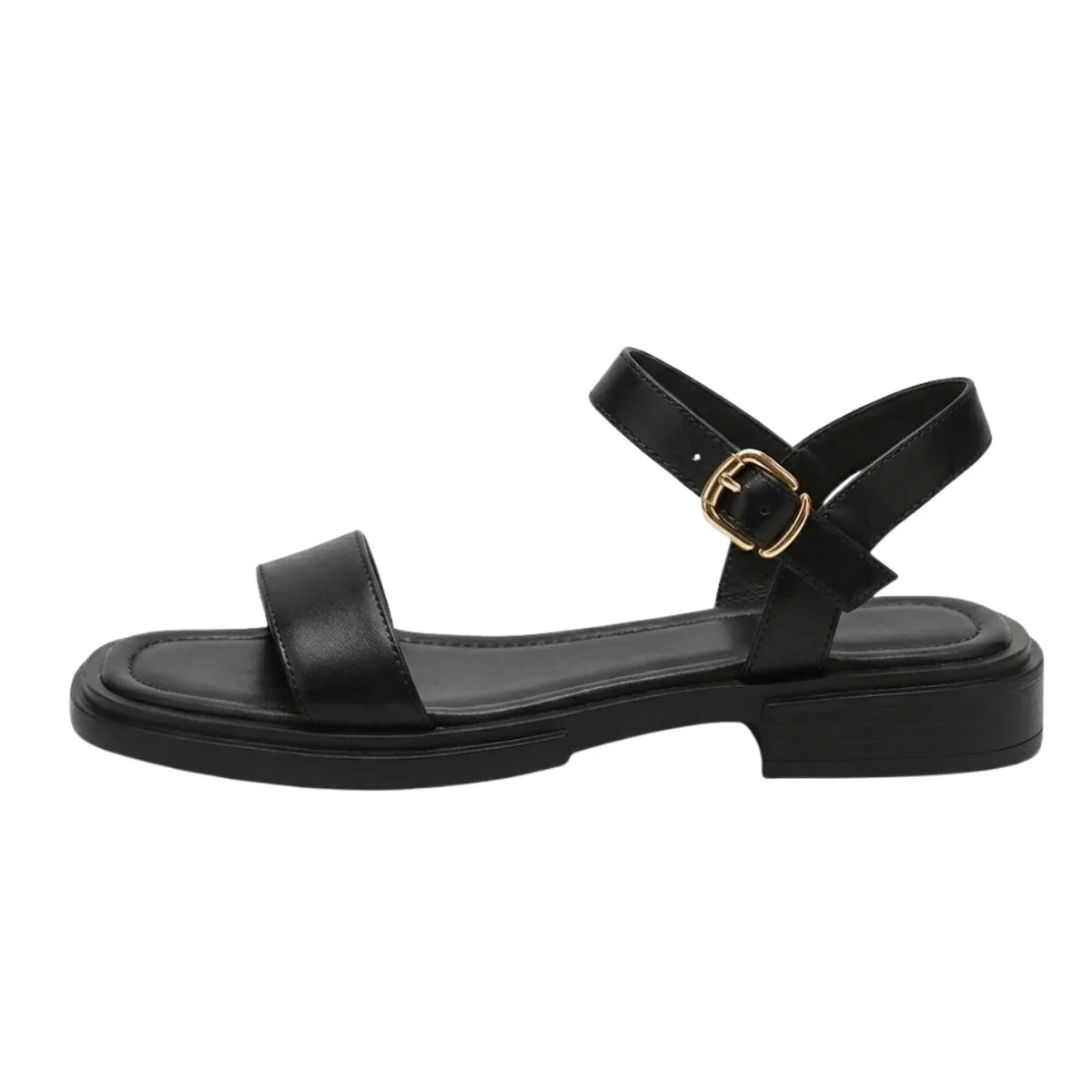 Montarello Women's Adjustable Ankle Strap Flat Summer Sandals