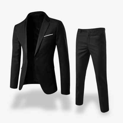 Montarello Men's Slim Fit 2-Piece Suit Set – Blazer & Trousers