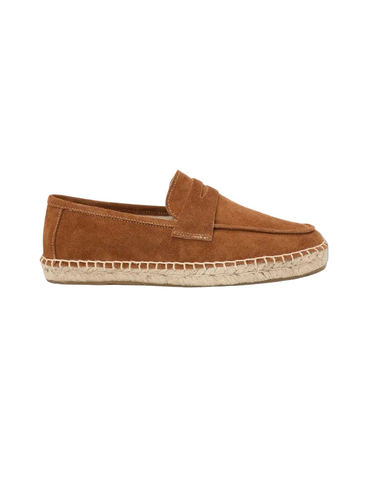 Montarello Men's Suede-Look Slip-On Espadrille Holiday Loafers