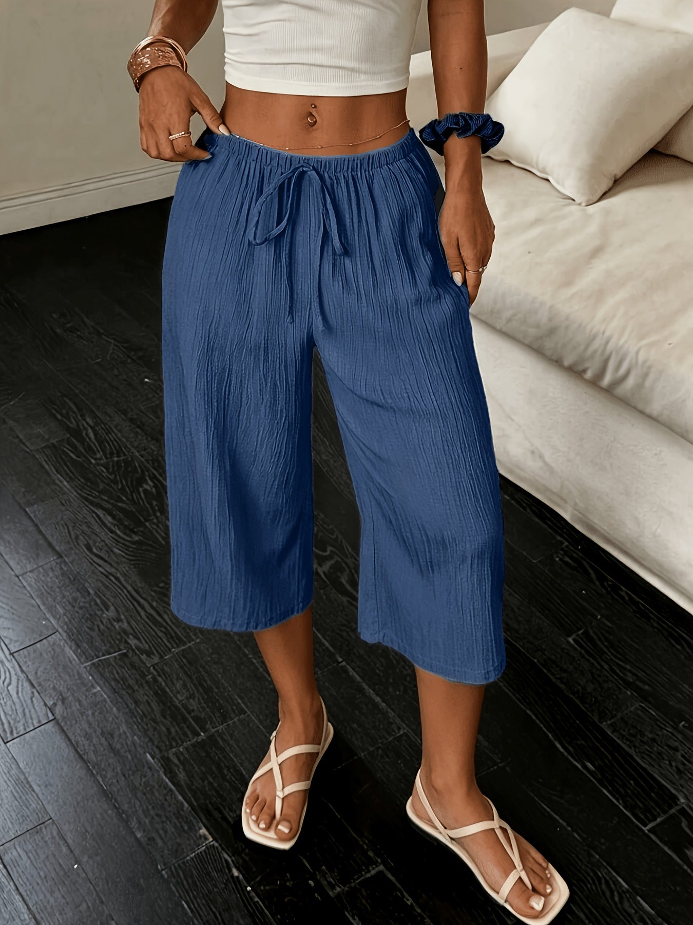Montarello Wide-Leg Women's Cropped Trousers