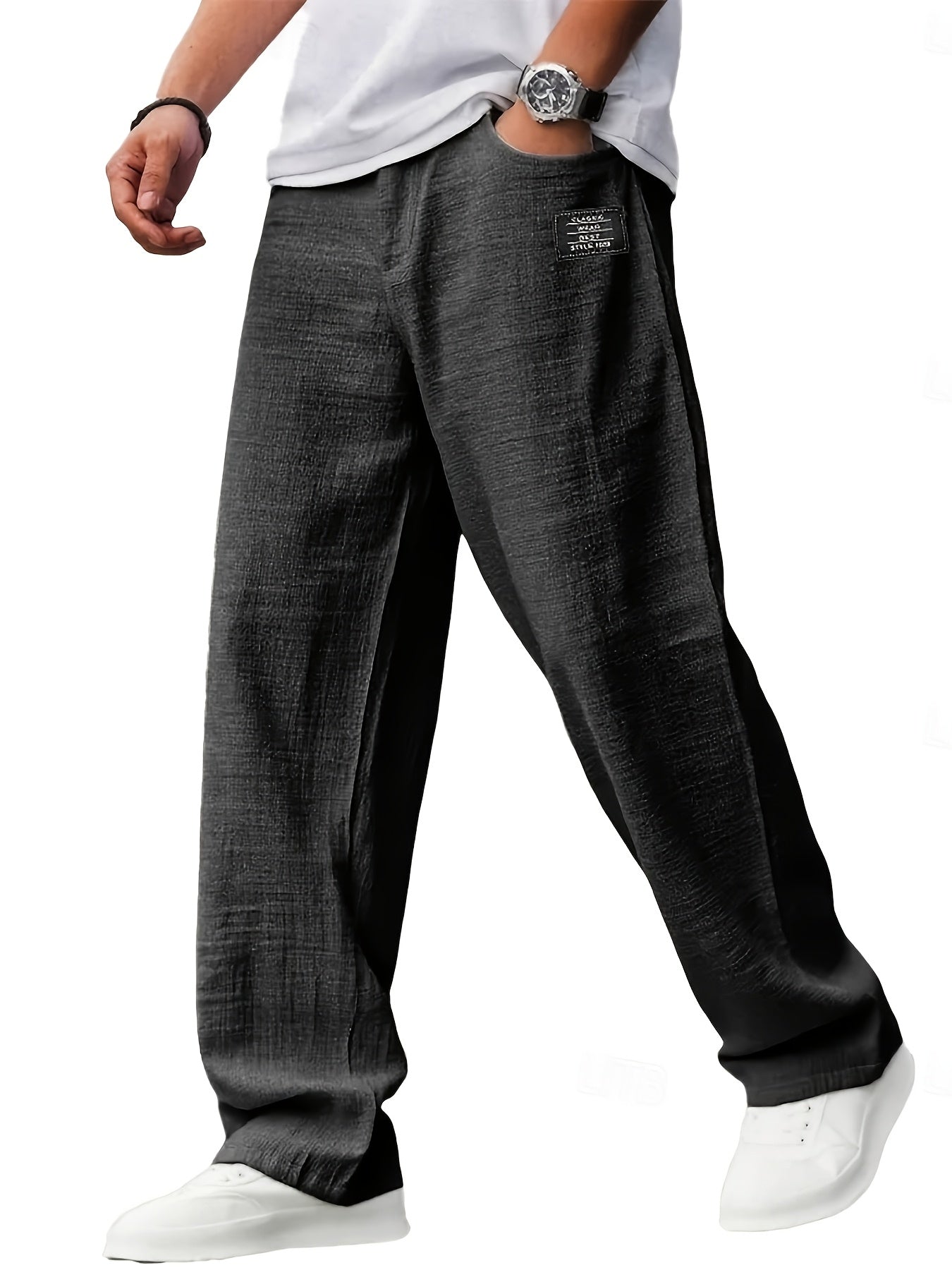 Montarello Wide-Leg Men's Casual Trousers