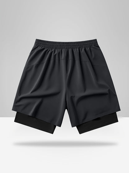 Montarello 2-in-1 Men's Athletic Training Shorts