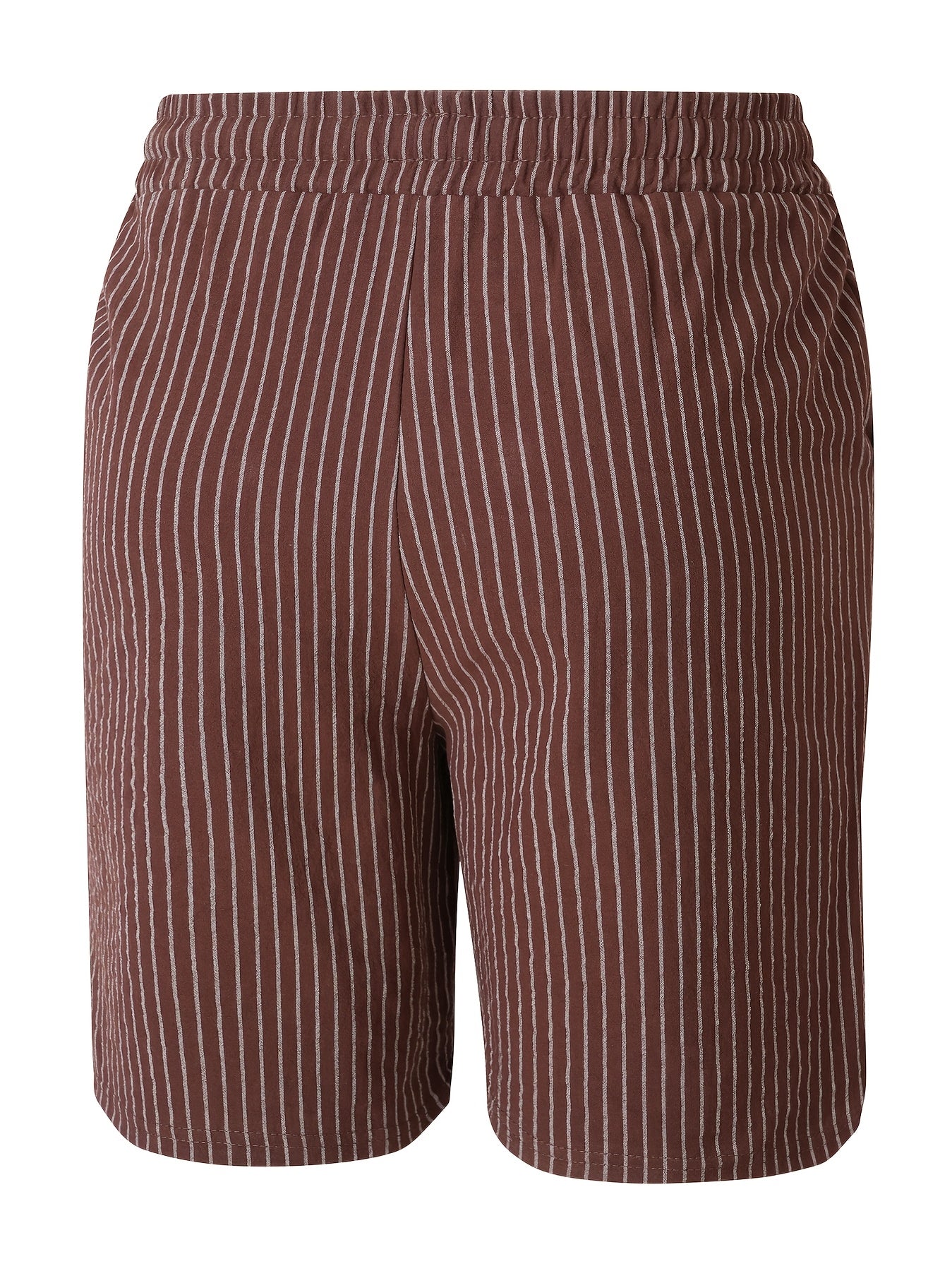 Montarello Striped Men's Linen-Look Shorts
