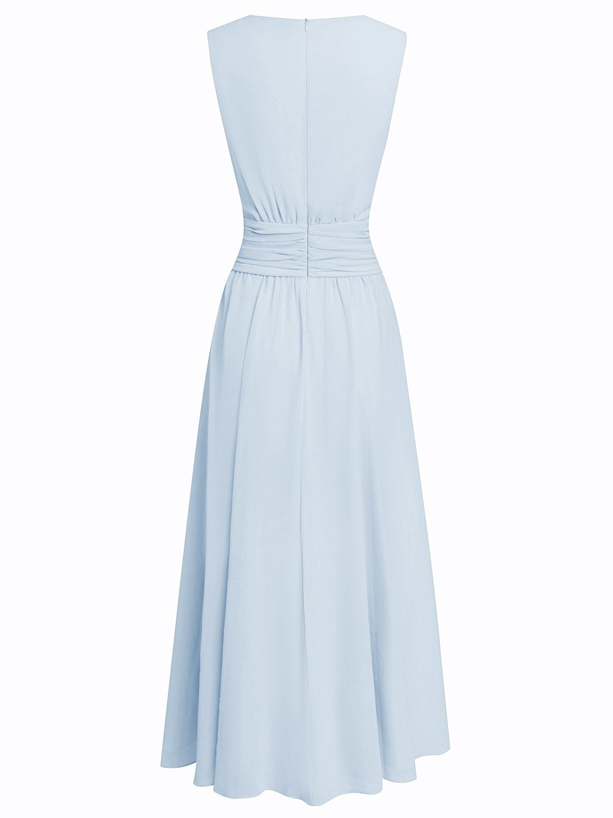 Montarello Women's Chiffon Sleeveless Maxi Dress A-Line