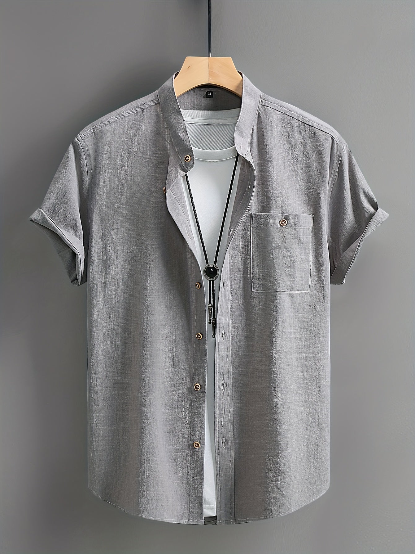 Montarello Button-Up Men's Short Sleeve Shirt