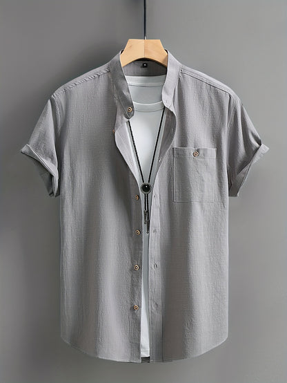 Montarello Button-Up Men's Short Sleeve Shirt