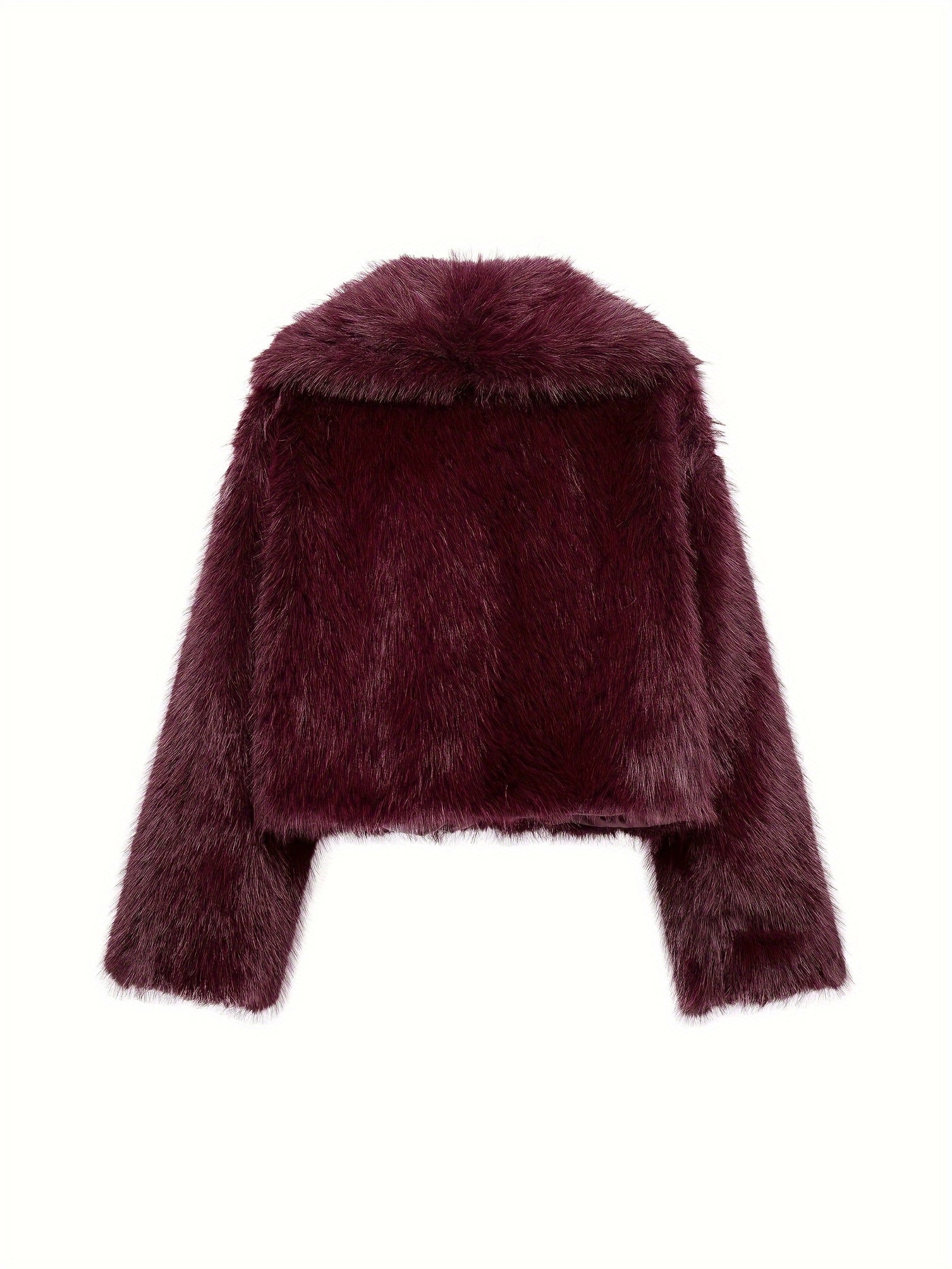 Montarello Women's Faux Fur Jacket Loose Fit Plush Lined