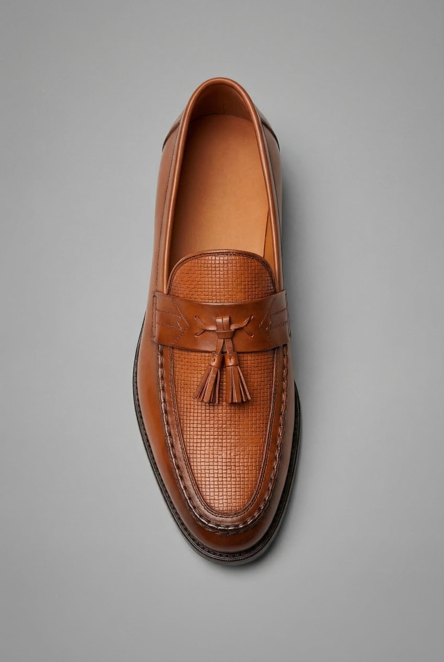 Montarello Men's Woven Tassel Slip-On Loafers