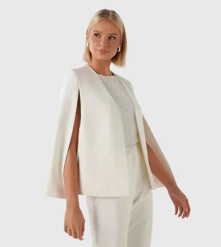 Montarello Women's Blazer Cape Sleeve Open Front