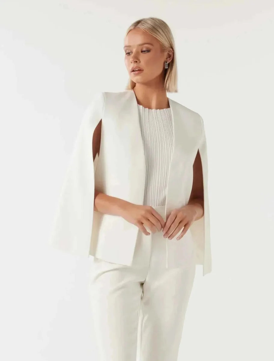 Montarello Women's Blazer Cape Sleeve Open Front
