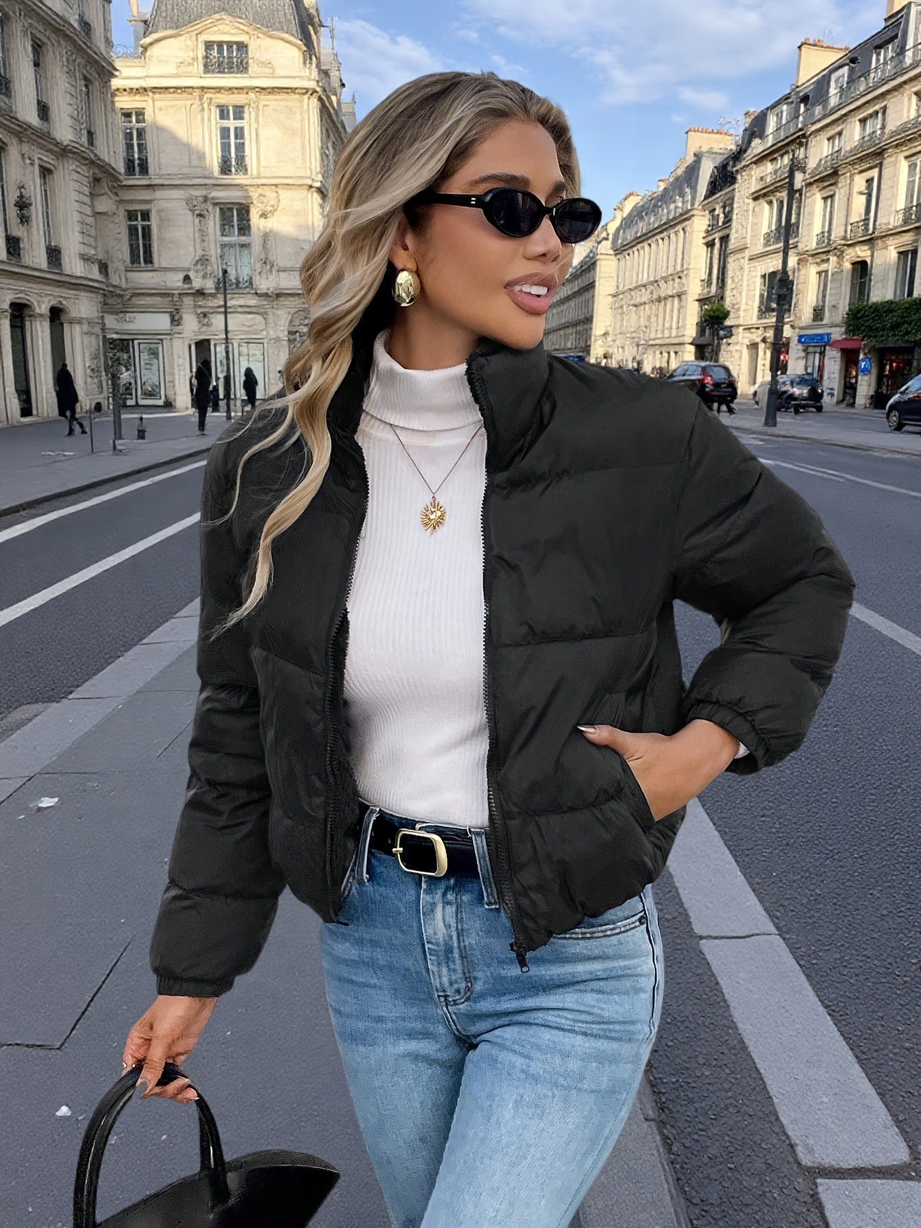 Montarello UrbanCloud Puffer Jacket – Black