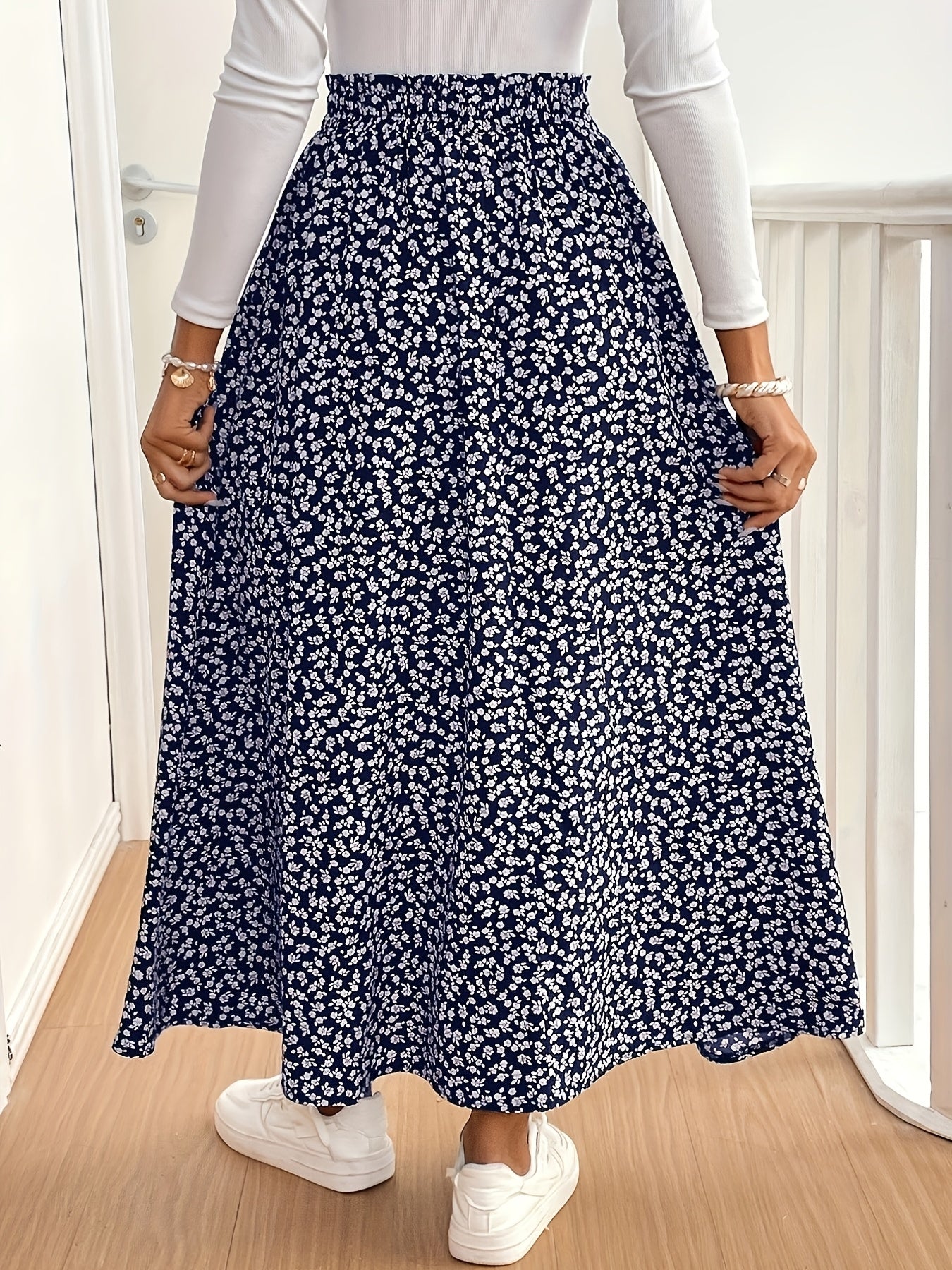 Montarello Ditsy Floral Maxi Skirt Women's