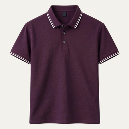 Montarello Men's Piqué Polo Shirt Contrast Tipping