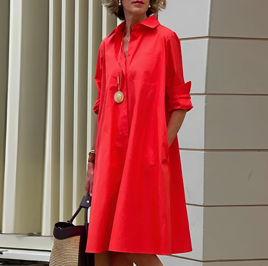 Montarello Belted Button-Front Women's Shirt Dress